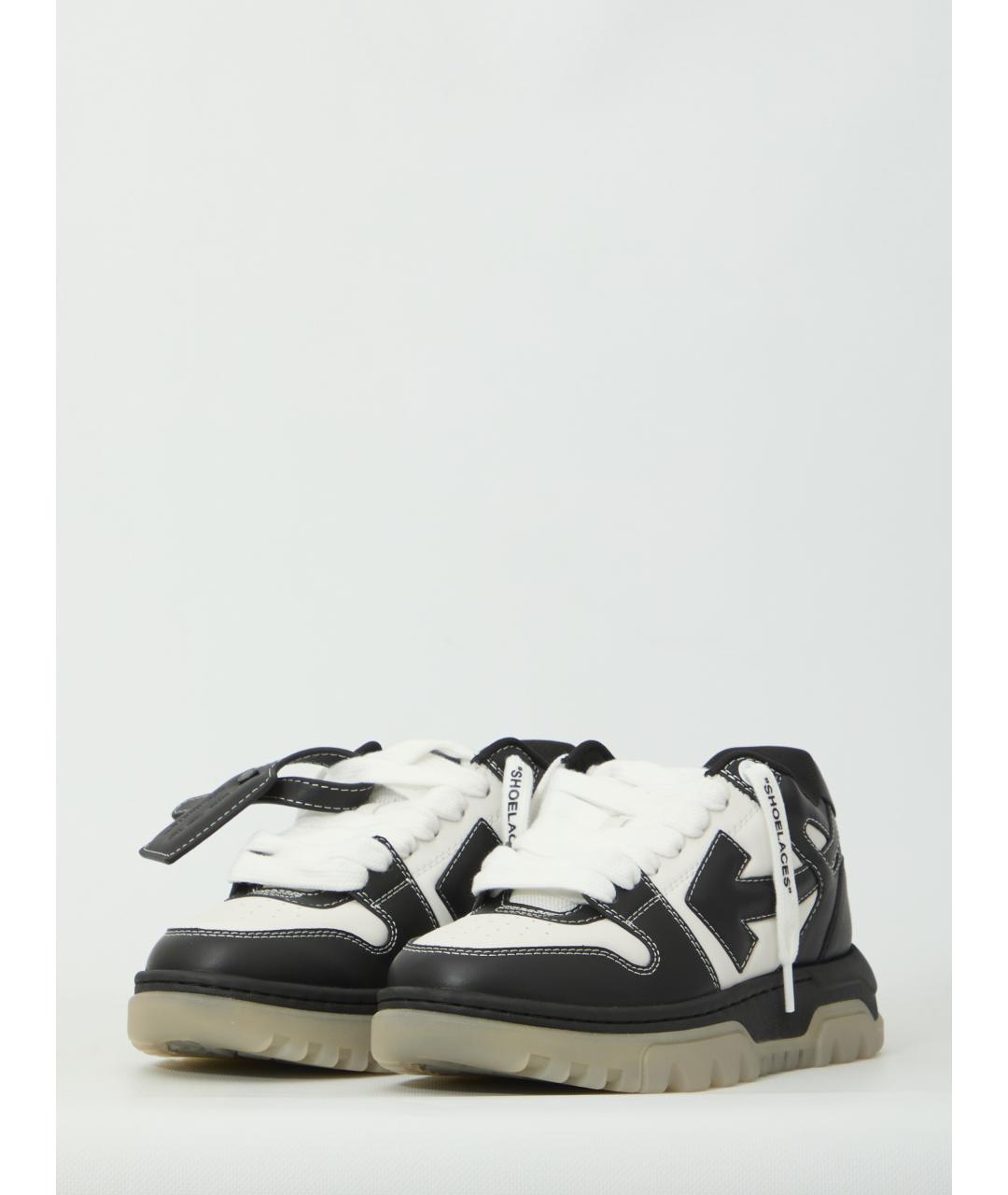 OFF-WHITE Мульти кожаные низкие кроссовки / кеды, фото 2