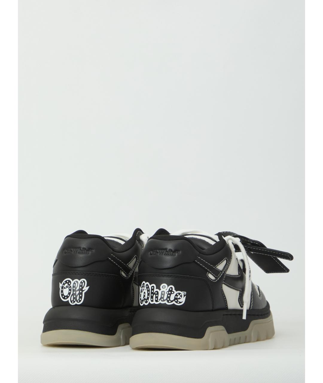 OFF-WHITE Мульти кожаные низкие кроссовки / кеды, фото 3