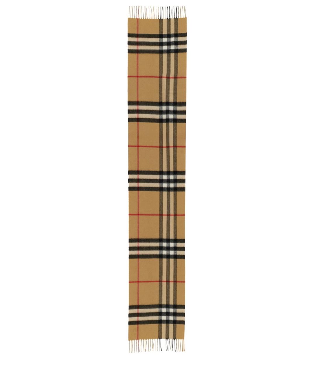 BURBERRY Бежевый шерстяной шарф, фото 1