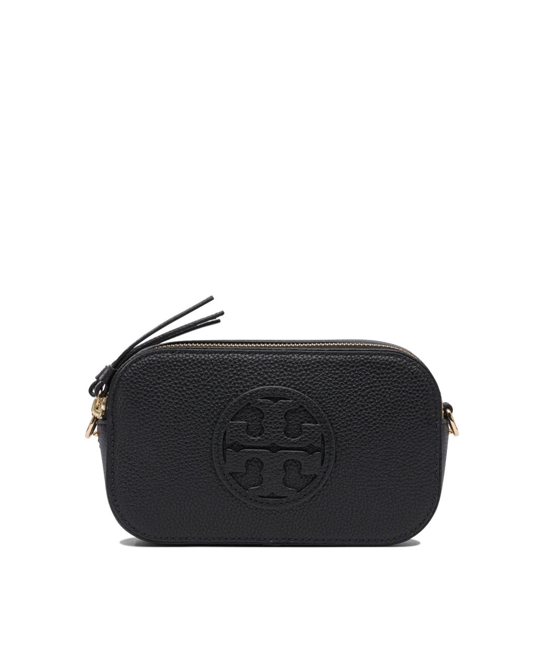 TORY BURCH Черная кожаная сумка через плечо, фото 1