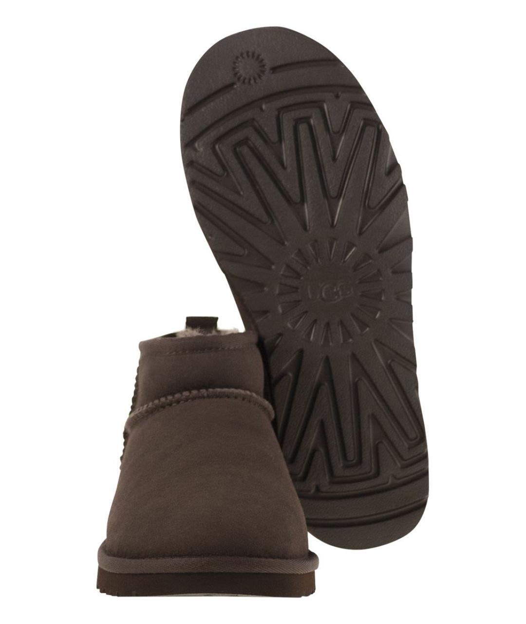 UGG Коричневые замшевые низкие ботинки, фото 5