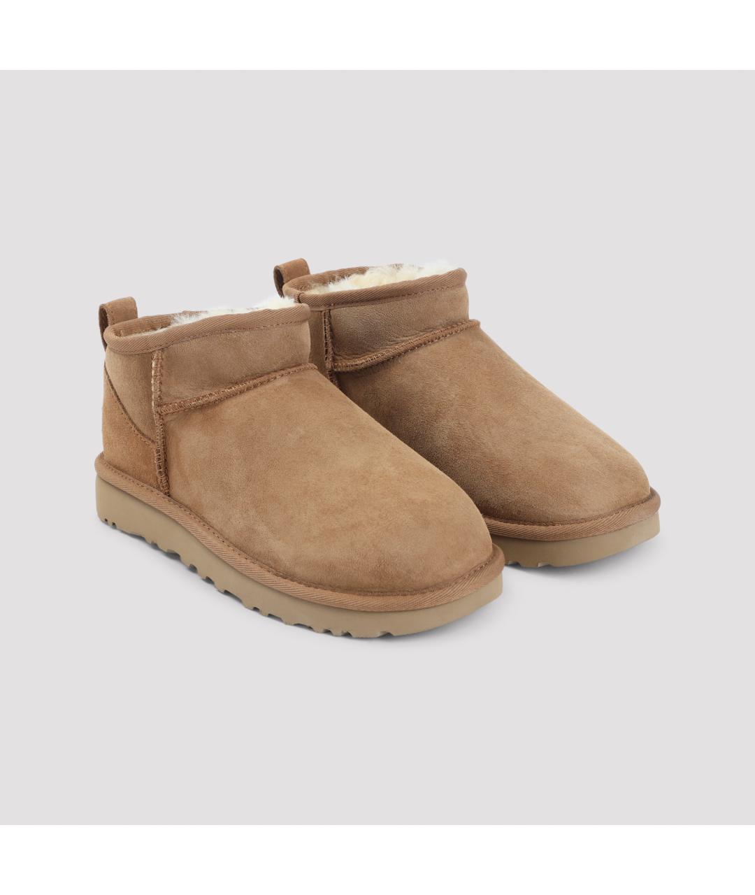 UGG Бежевые замшевые ботинки, фото 5