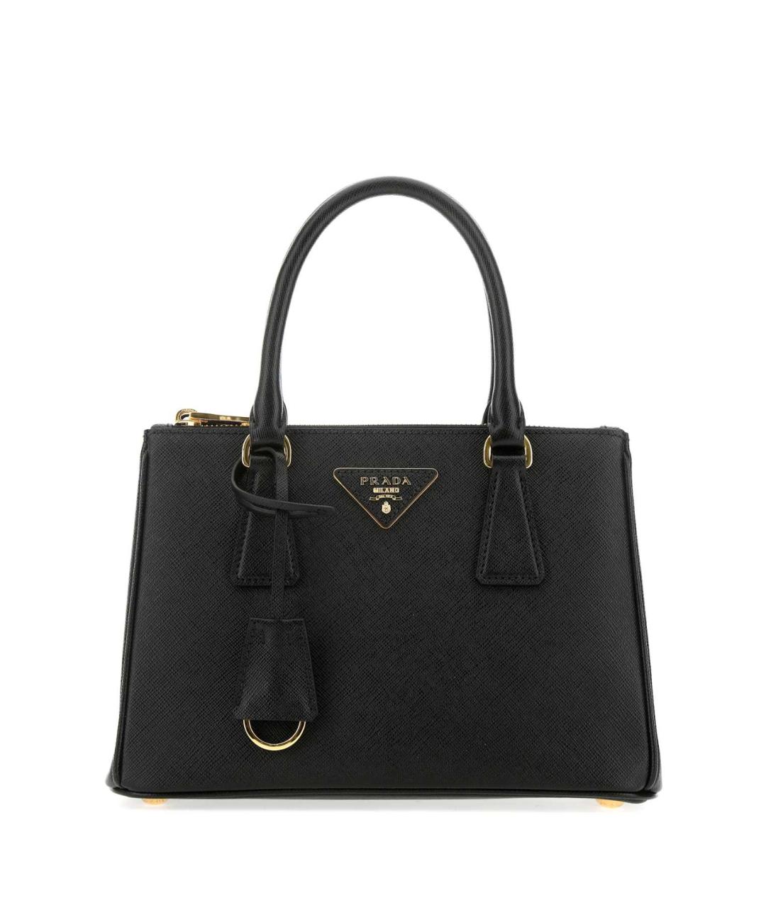 PRADA Черная кожаная сумка тоут, фото 1