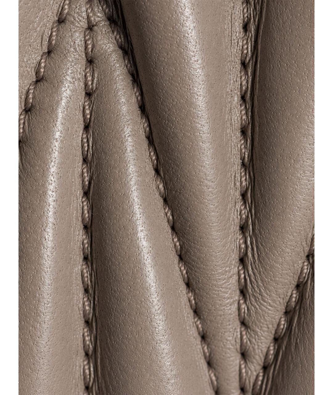 MIU MIU Бежевый кожаный кошелек, фото 4
