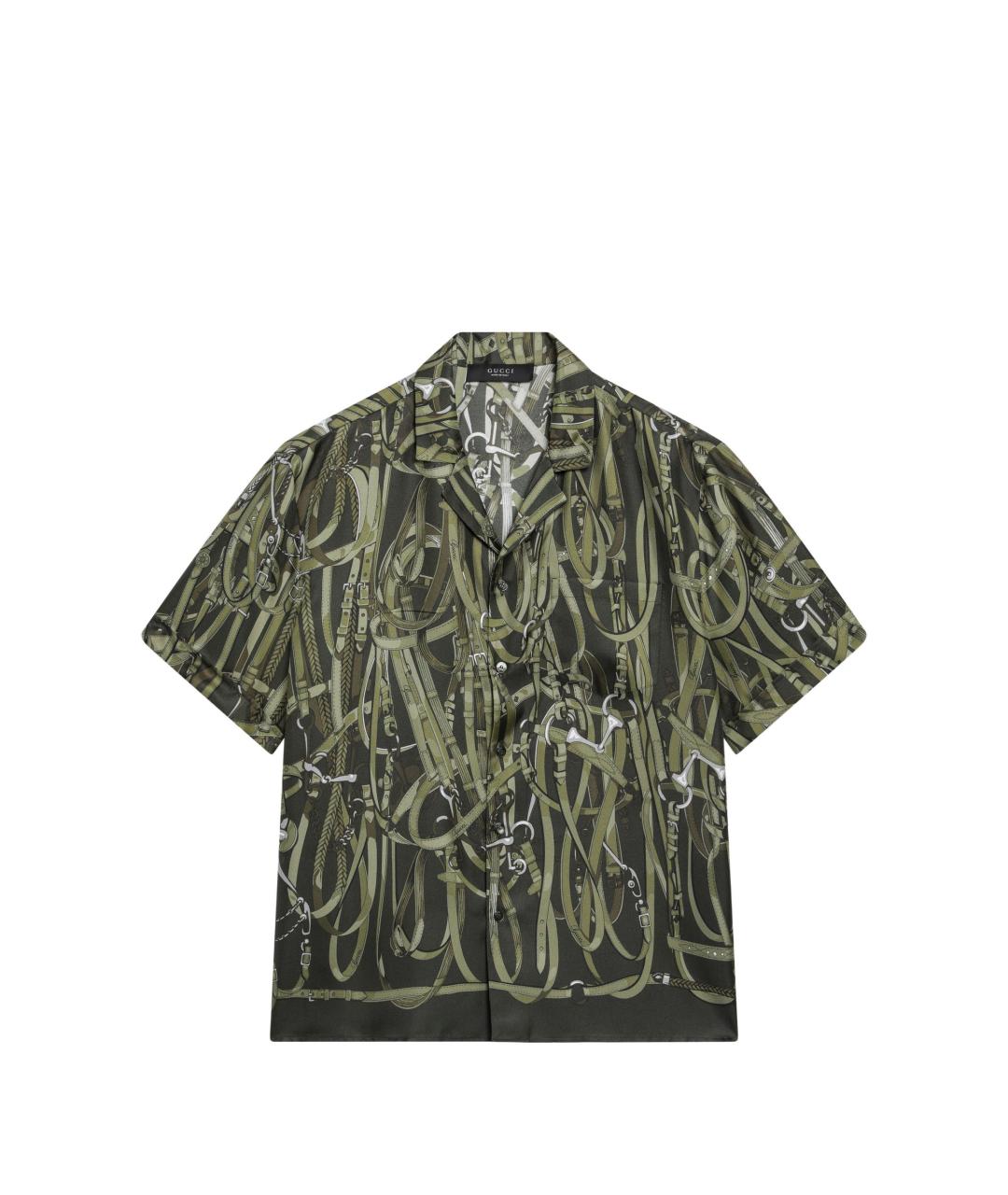 GUCCI Мульти шелковая кэжуал рубашка, фото 1