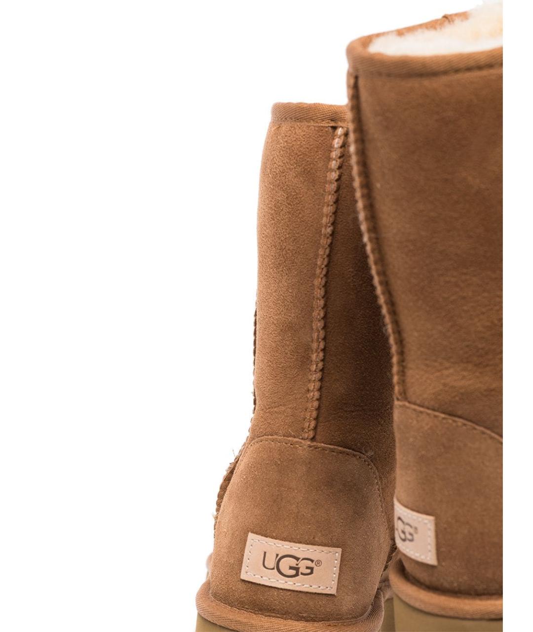 UGG Коричневые замшевые ботинки, фото 3