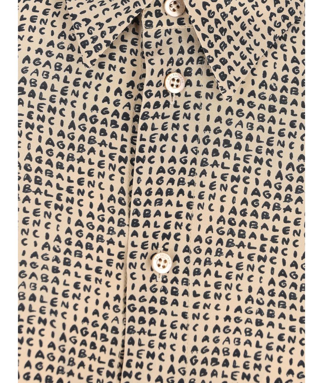 BALENCIAGA Мульти шелковая рубашка, фото 4