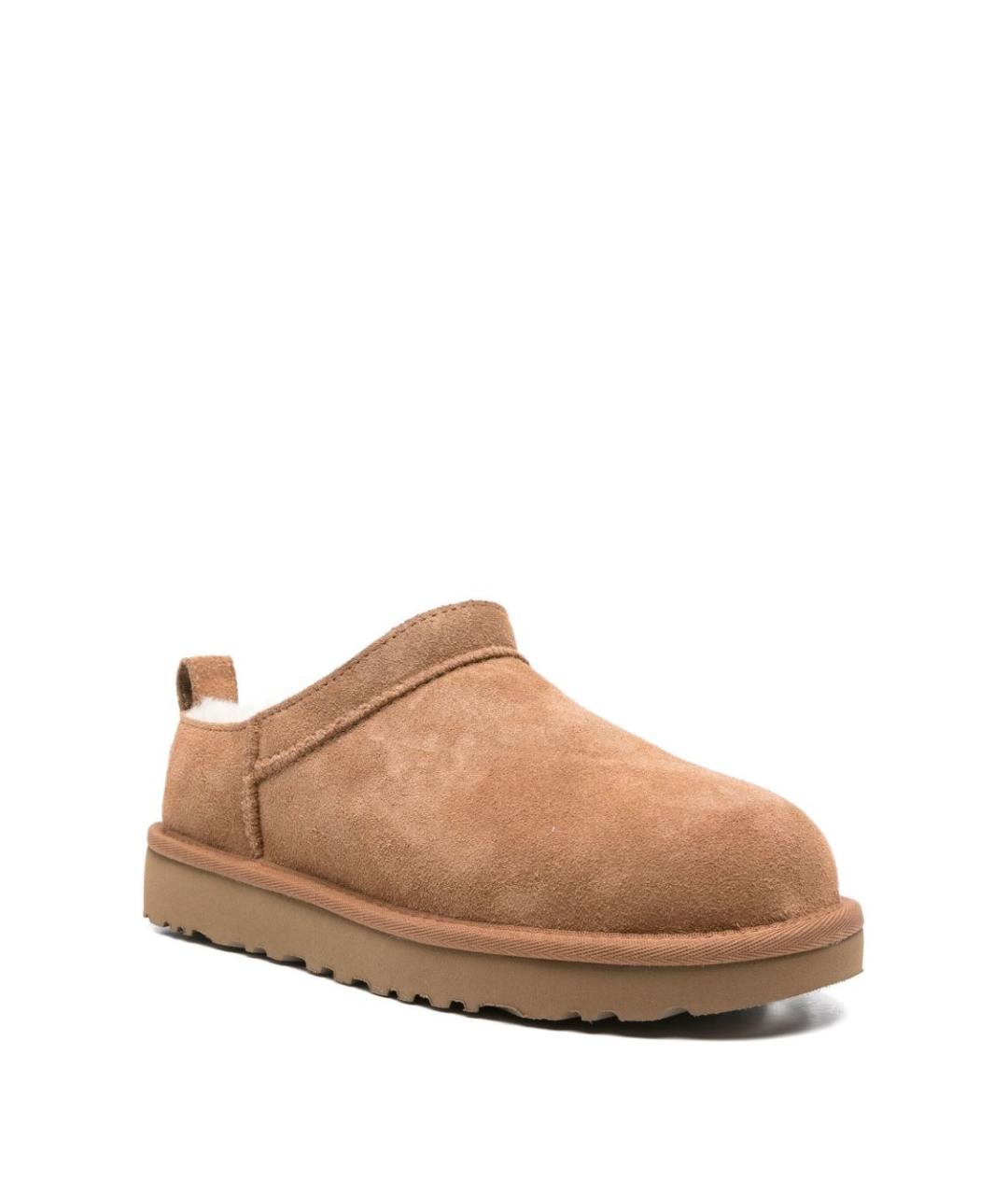 UGG Бежевые замшевые сабо, фото 3