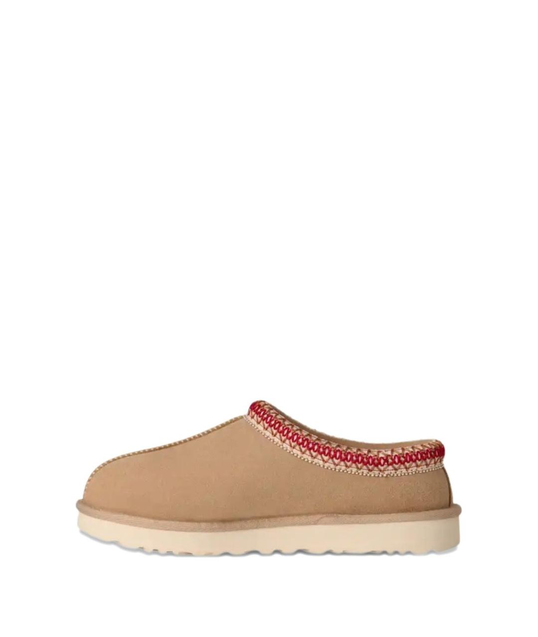 UGG Бежевые замшевые сабо, фото 3