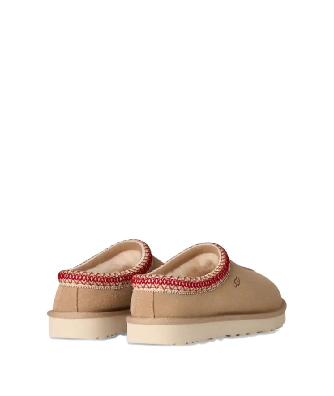 UGG Бежевые замшевые сабо, фото 4