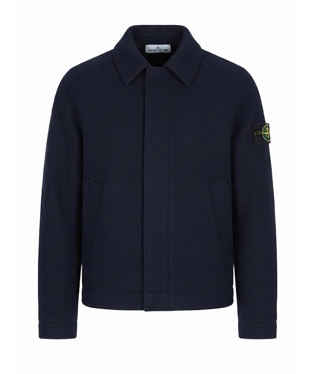 STONE ISLAND Синяя шерстяная куртка, фото 1