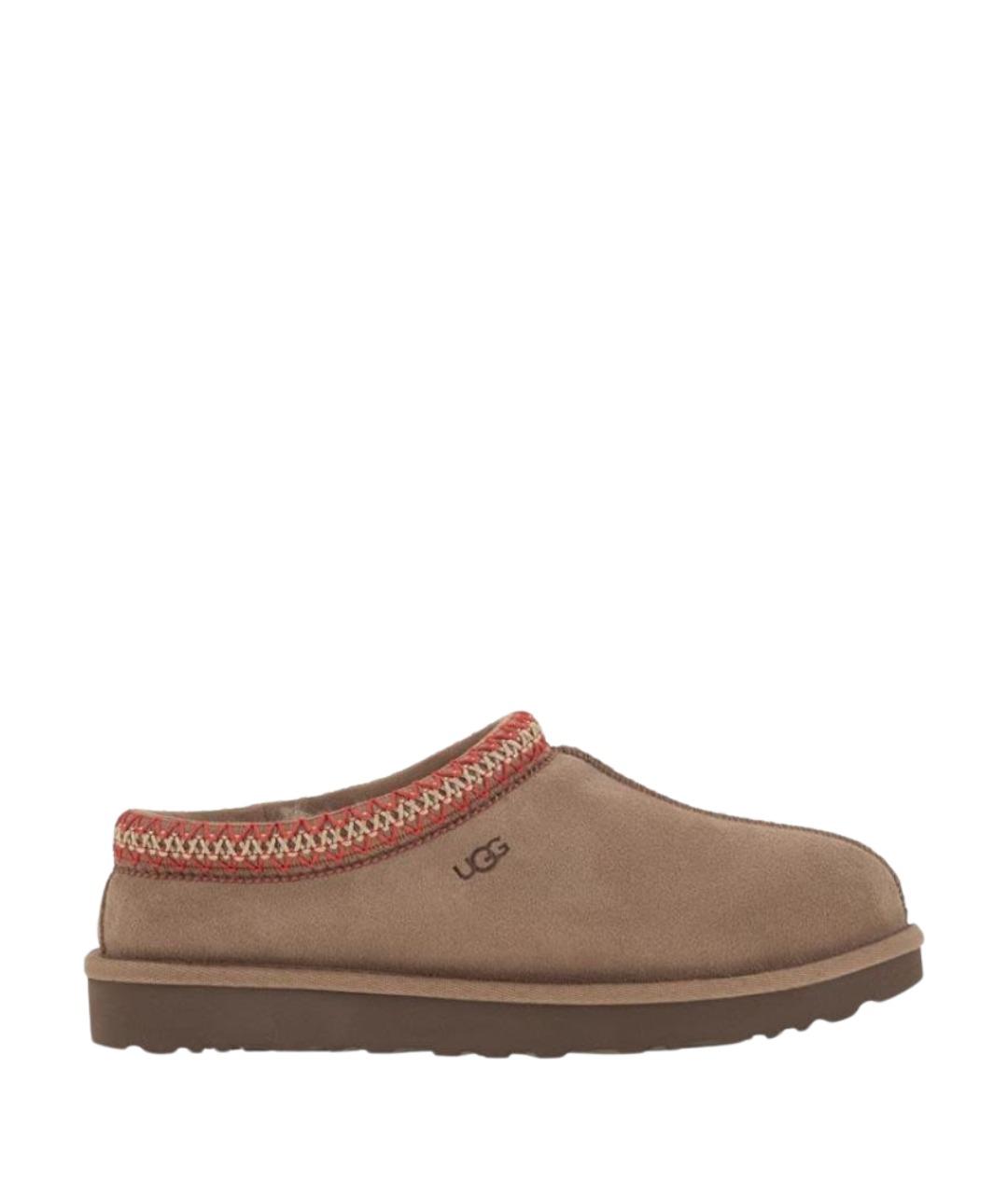 UGG Бежевые замшевые сабо, фото 1