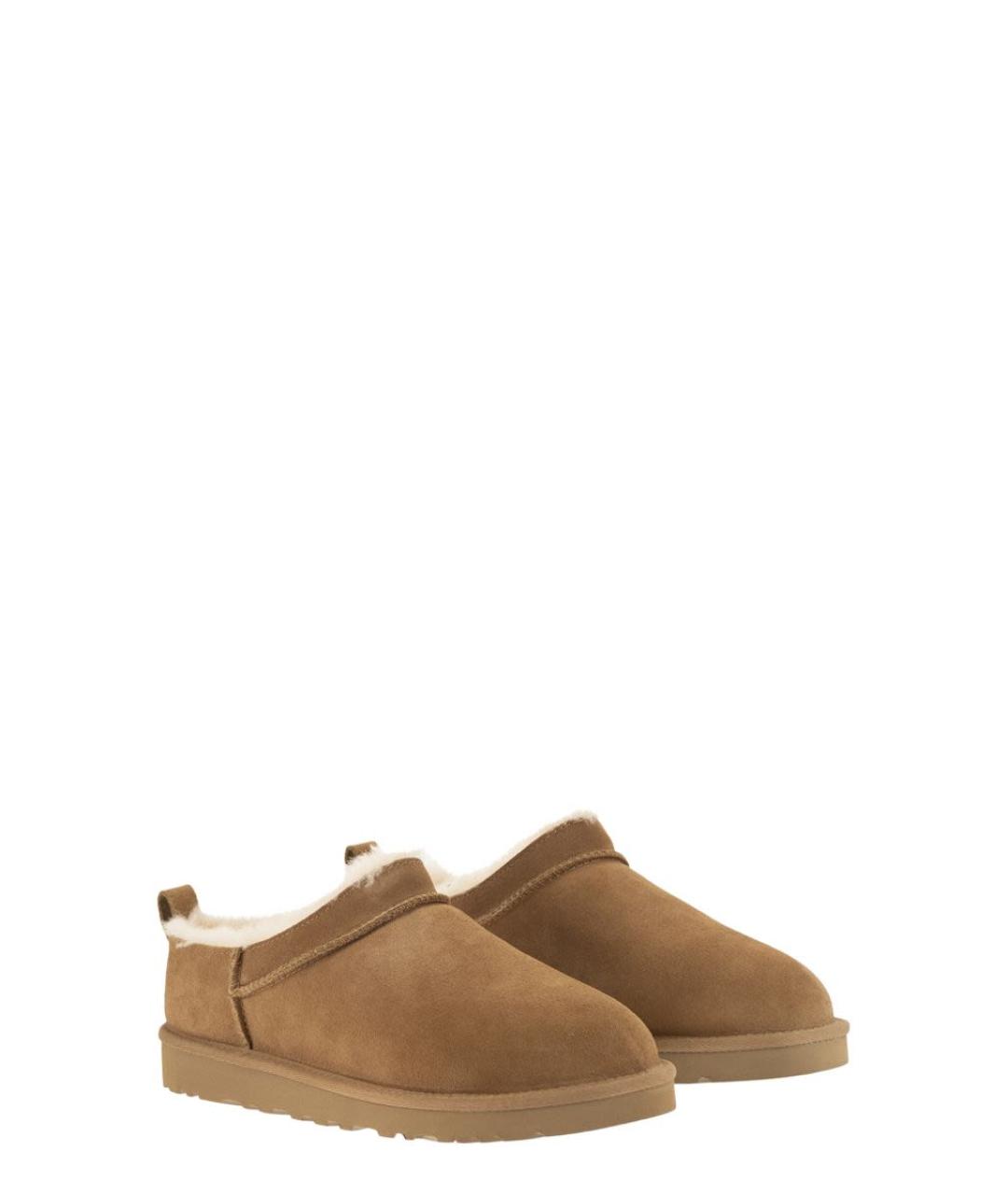UGG Бежевые замшевые низкие ботинки, фото 4