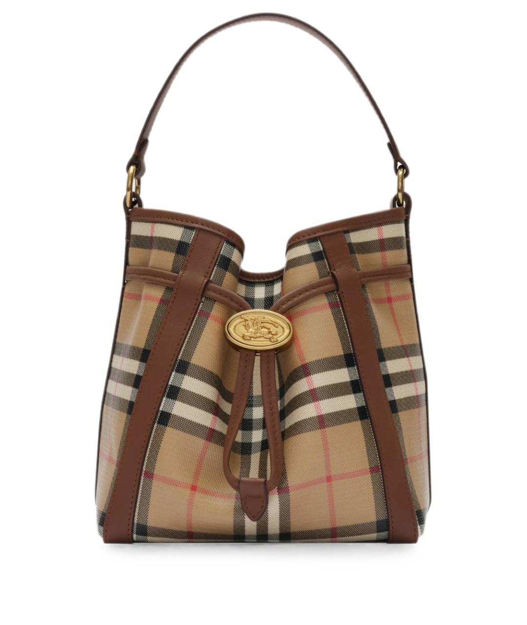 BURBERRY Бежевая сумка с короткими ручками, фото 1