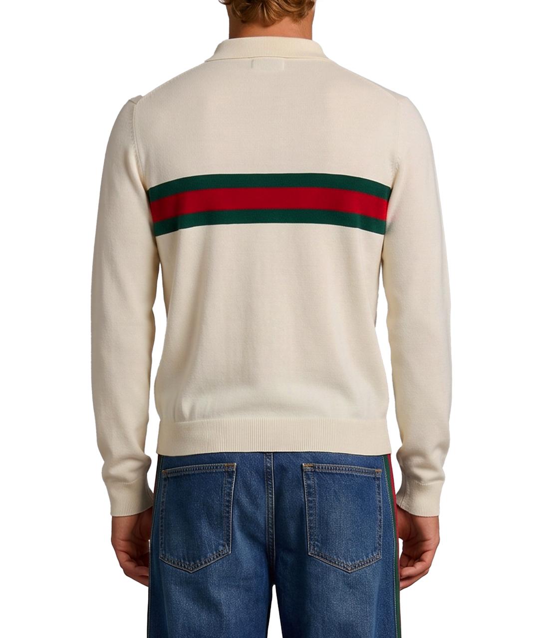 GUCCI Белый кашемировый джемпер / свитер, фото 3