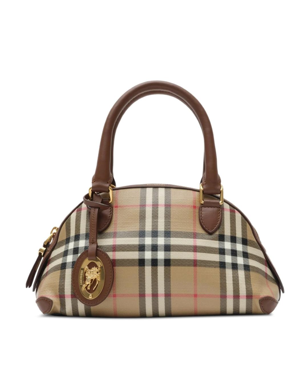 BURBERRY Бежевая сумка с короткими ручками, фото 1