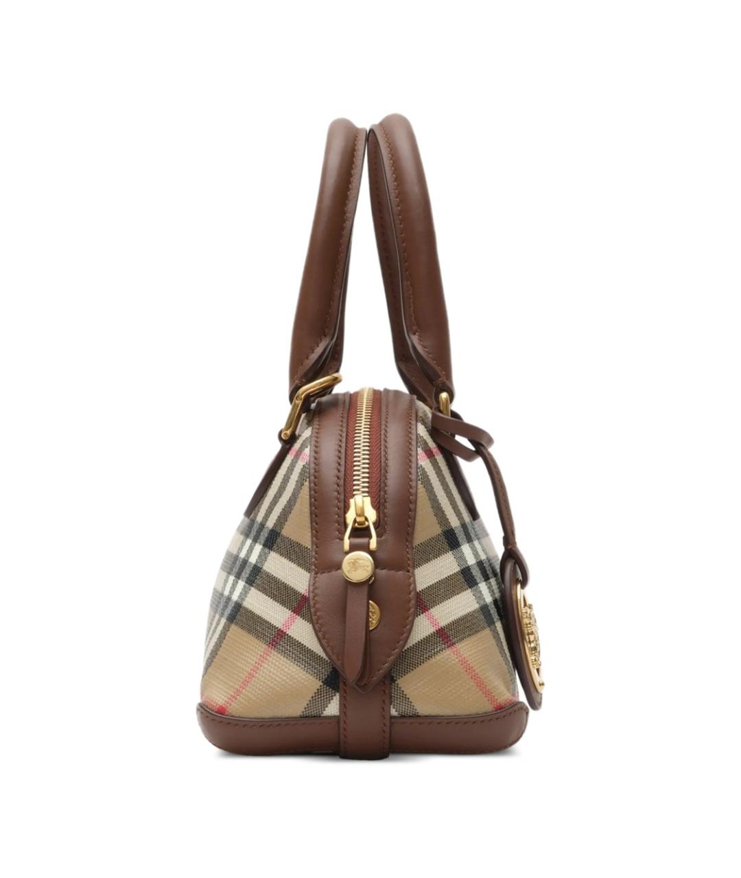 BURBERRY Бежевая сумка с короткими ручками, фото 3