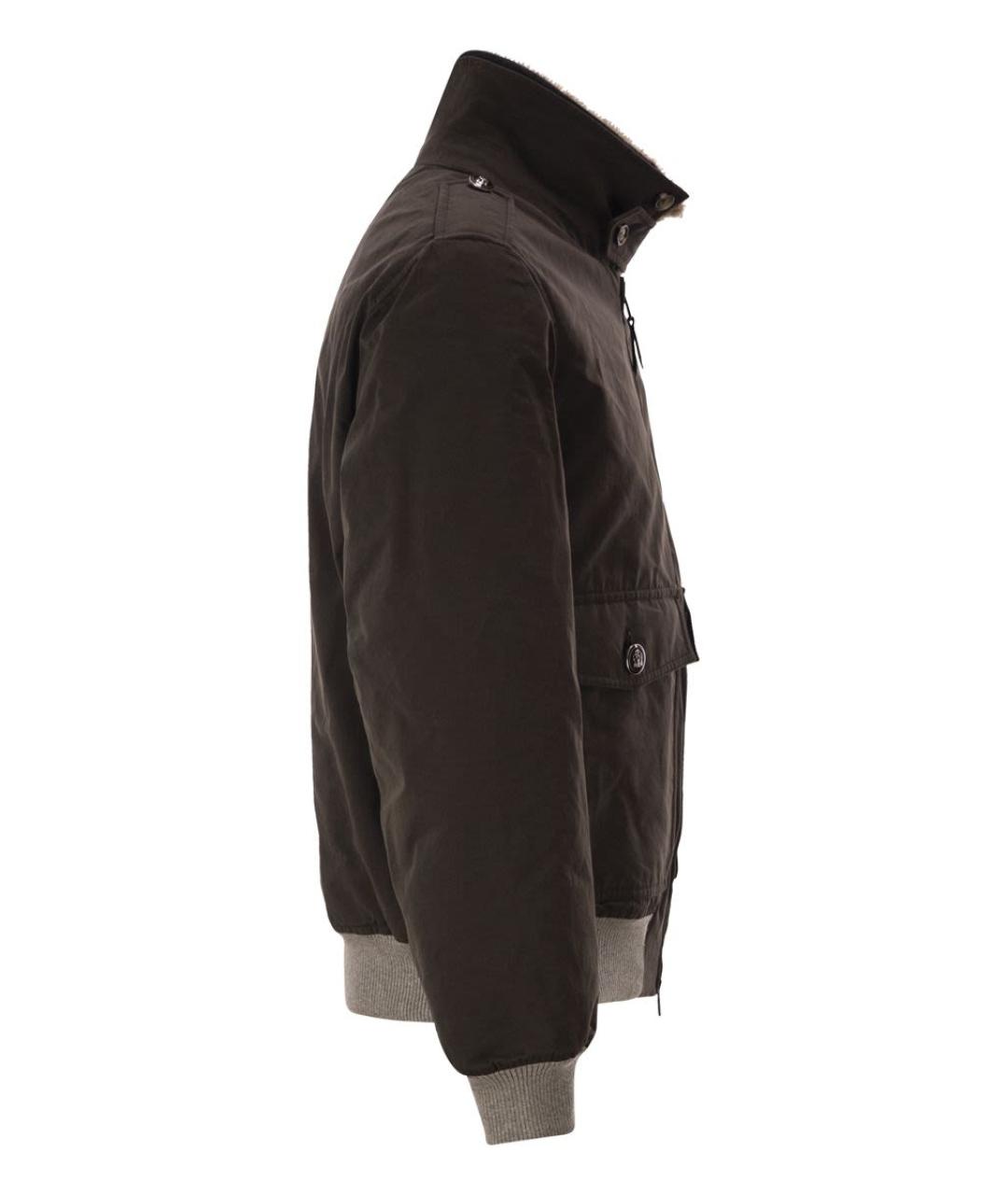 BRUNELLO CUCINELLI Коричневая шерстяная куртка, фото 3
