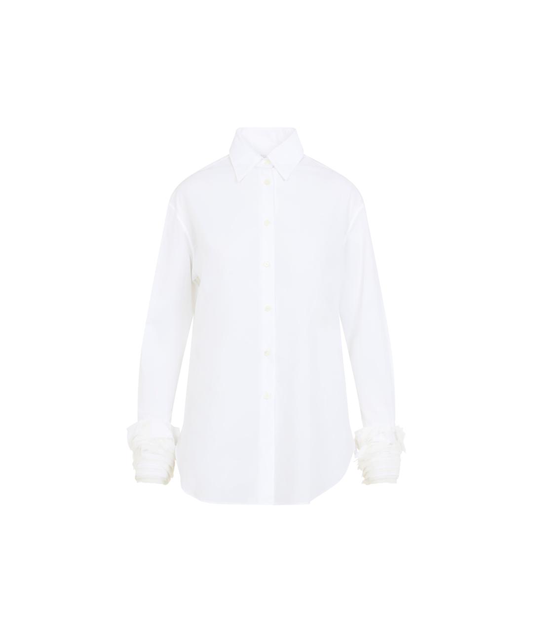JIL SANDER Белая хлопковая рубашка, фото 1