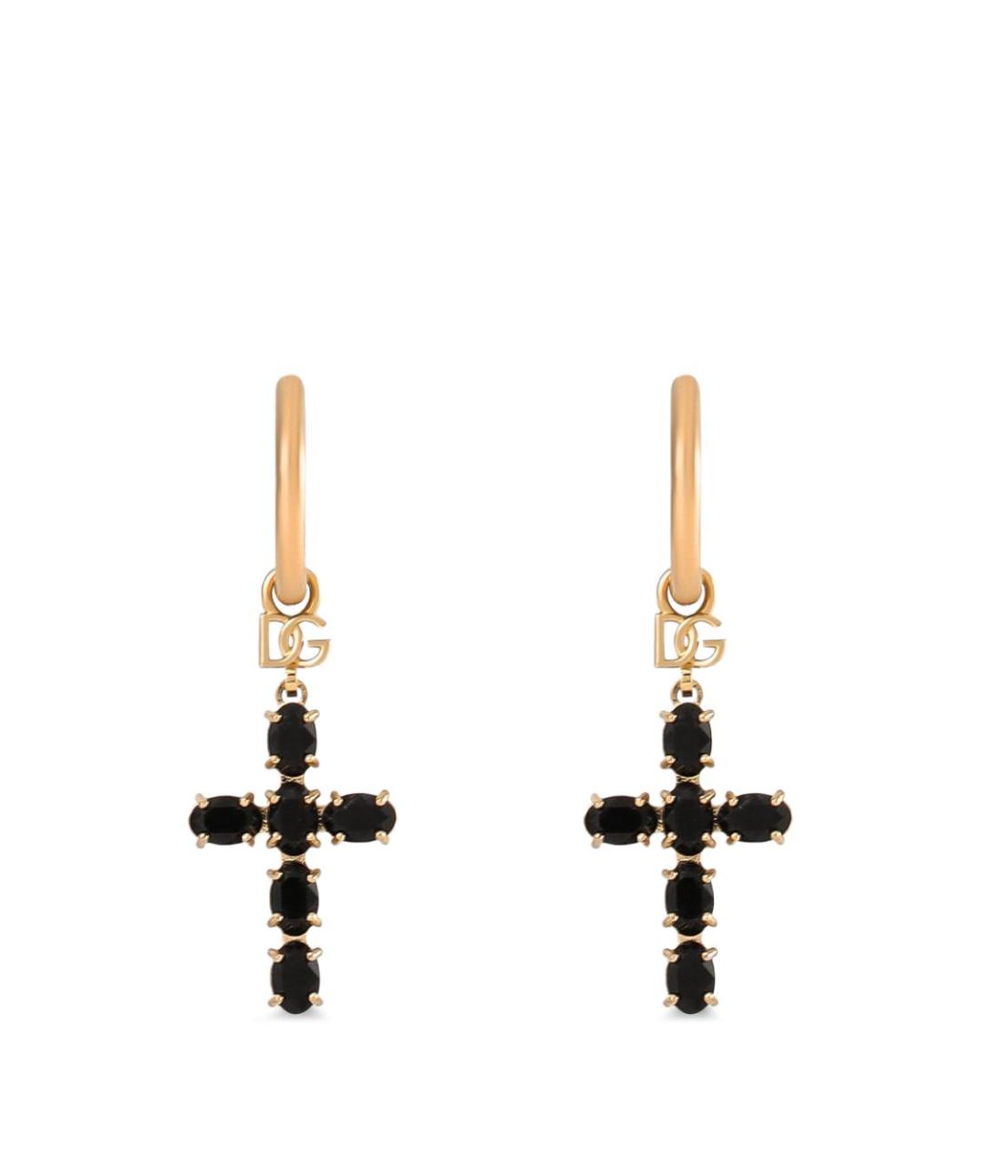 DOLCE&GABBANA Черные серьги, фото 1