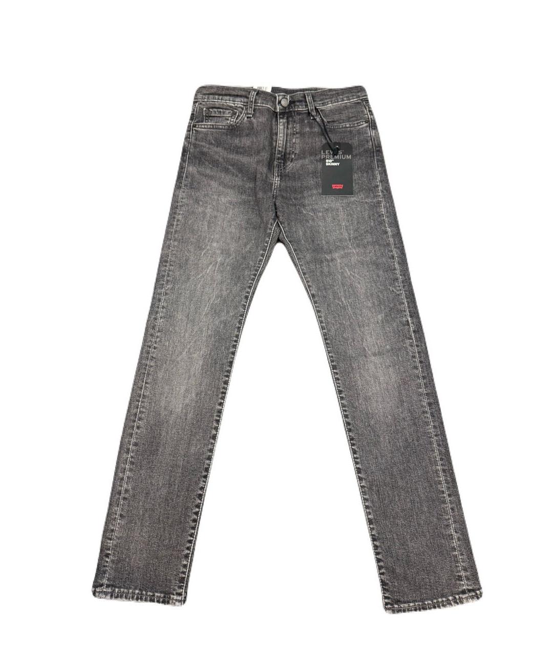 LEVI'S Черные хлопковые прямые джинсы, фото 1