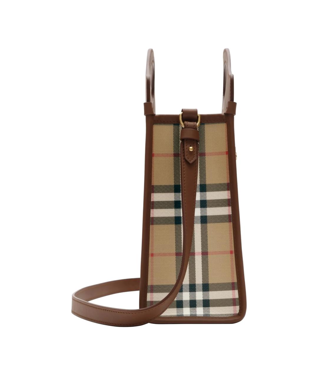 BURBERRY Бежевая сумка с короткими ручками, фото 5