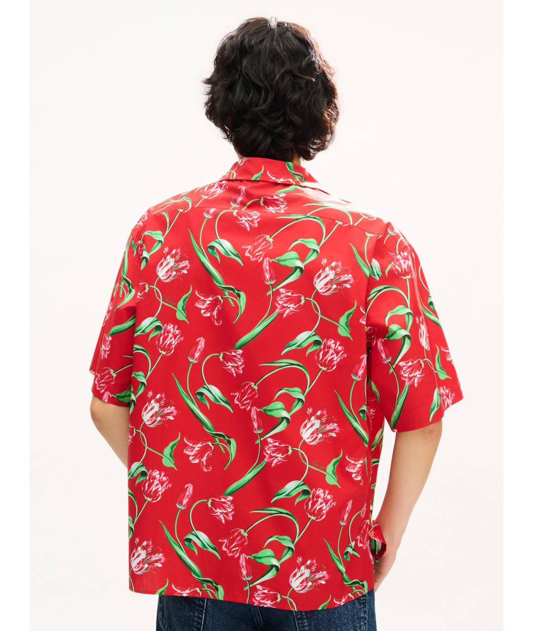 KENZO Красная хлопковая кэжуал рубашка, фото 3