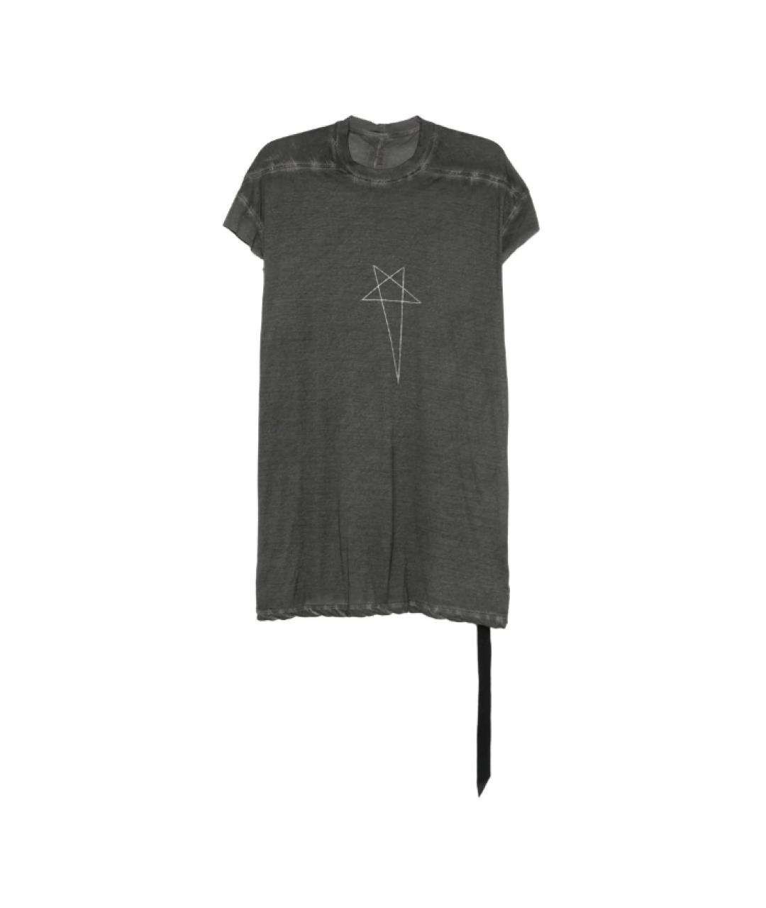 RICK OWENS DRKSHDW Серая хлопковая майка, фото 1
