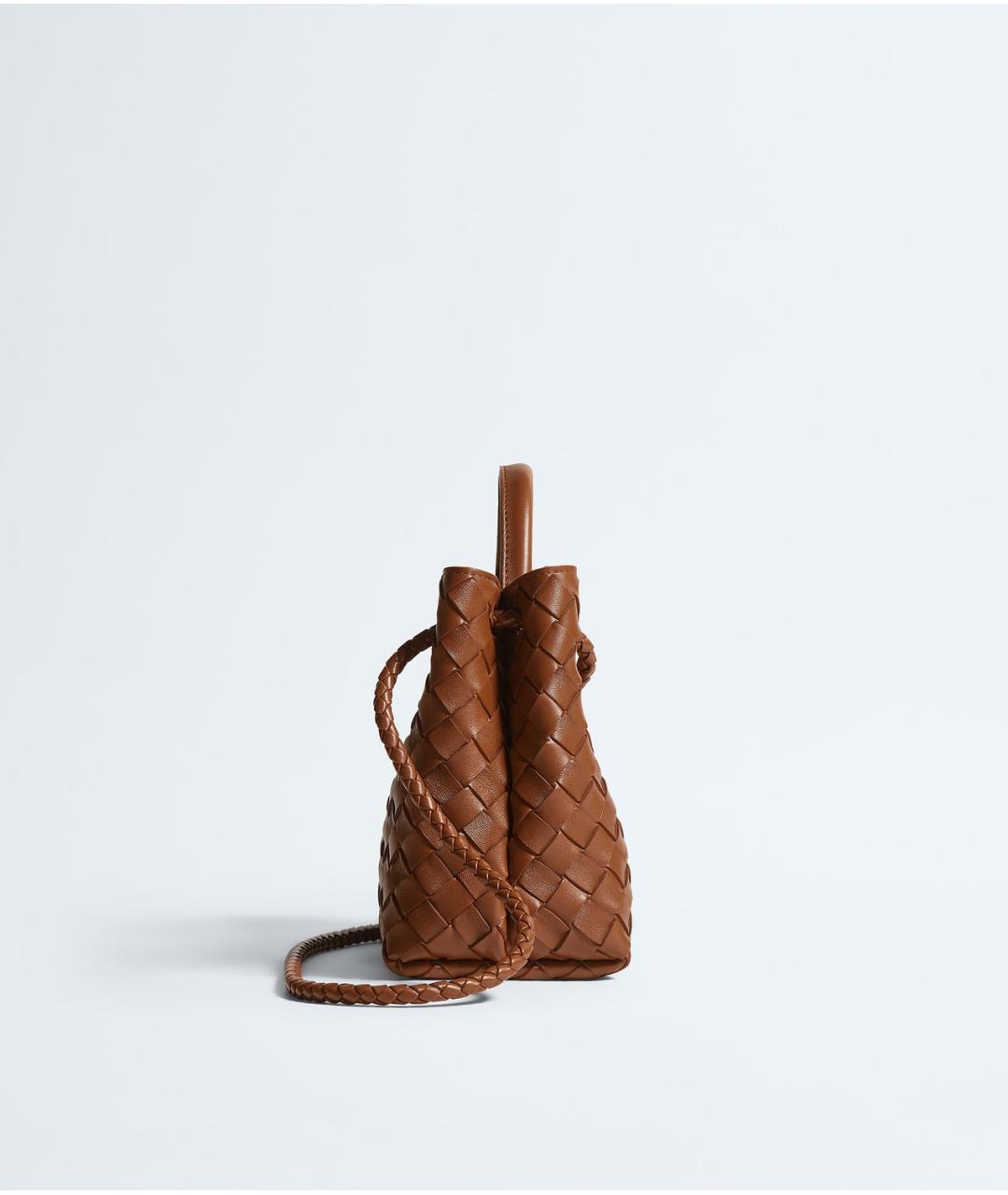 BOTTEGA VENETA Коричневая кожаная сумка тоут, фото 5