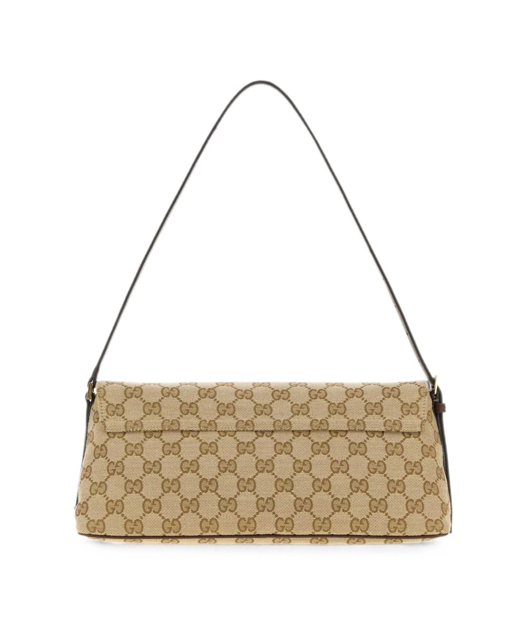 GUCCI Бежевая тканевая сумка через плечо, фото 3