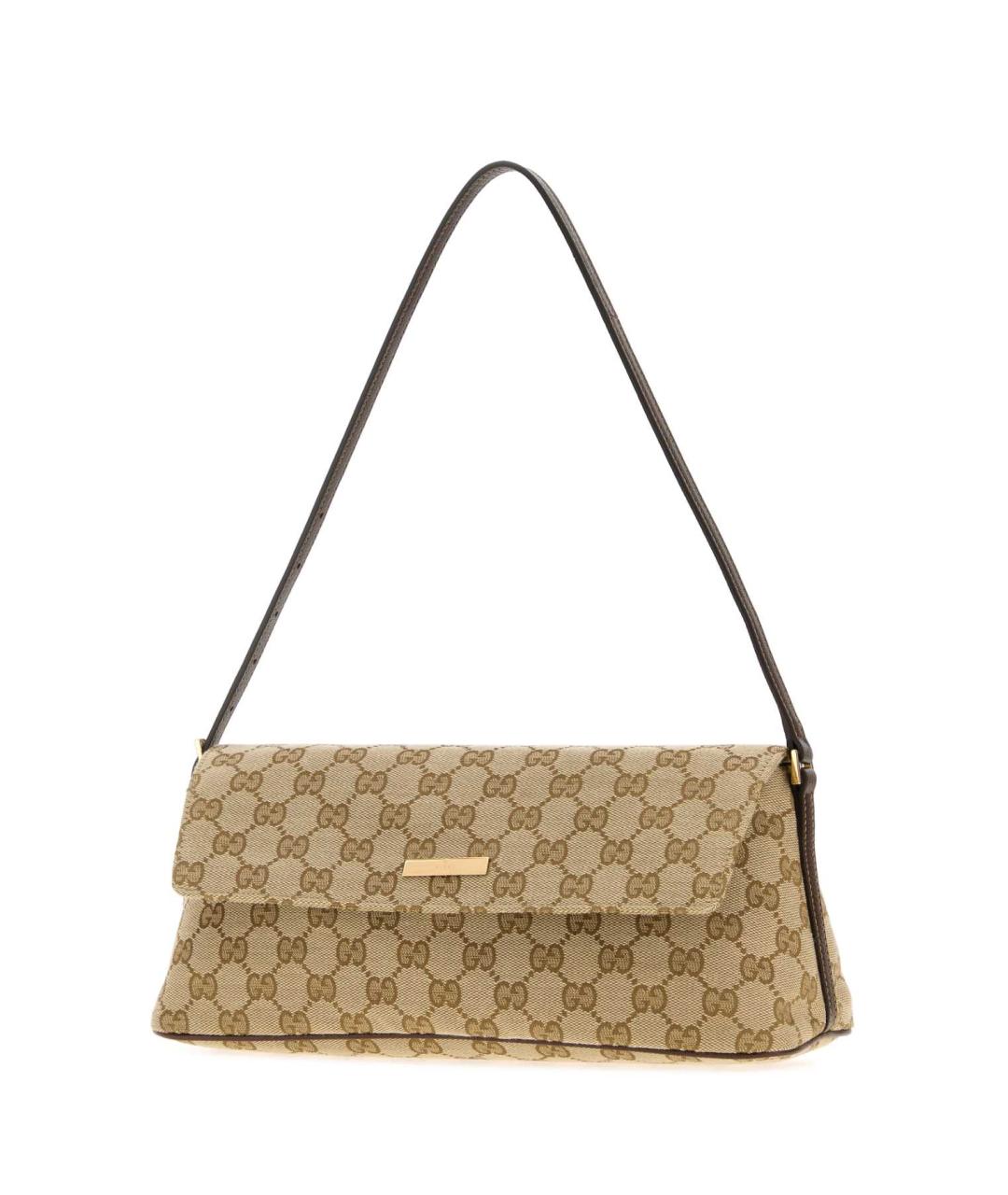 GUCCI Бежевая тканевая сумка через плечо, фото 2