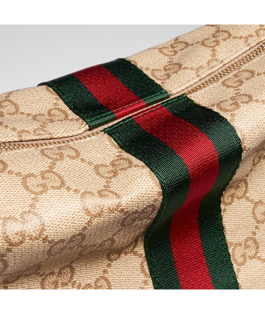 GUCCI Бежевая тканевая сумка через плечо, фото 5