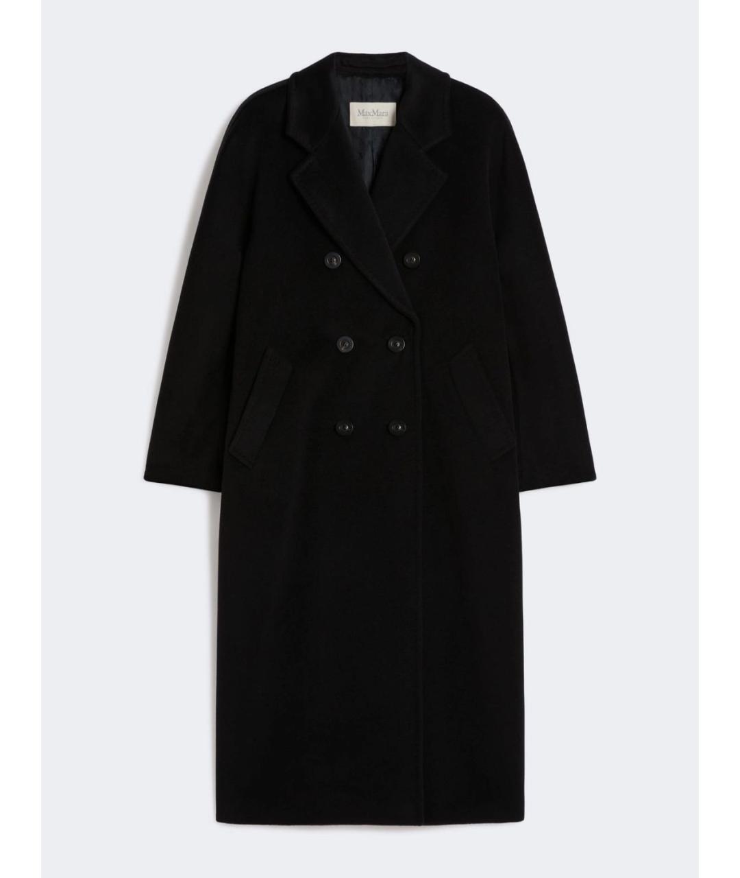 MAX MARA Черное шерстяное пальто, фото 2