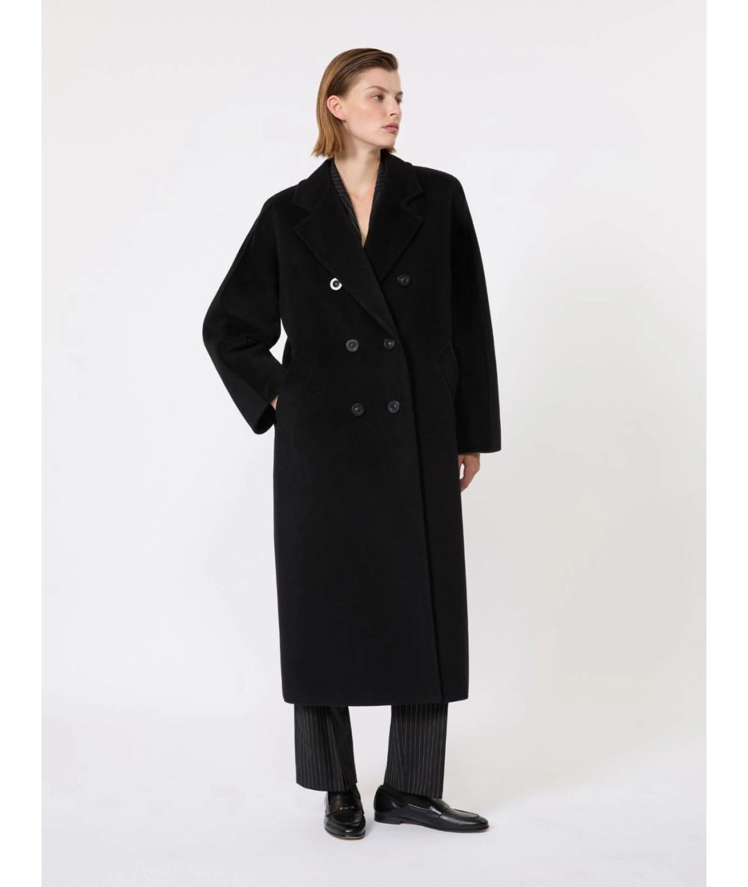 MAX MARA Черное шерстяное пальто, фото 4