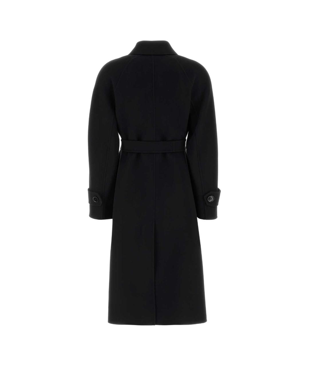 'S MAX MARA Черное шерстяное пальто, фото 2