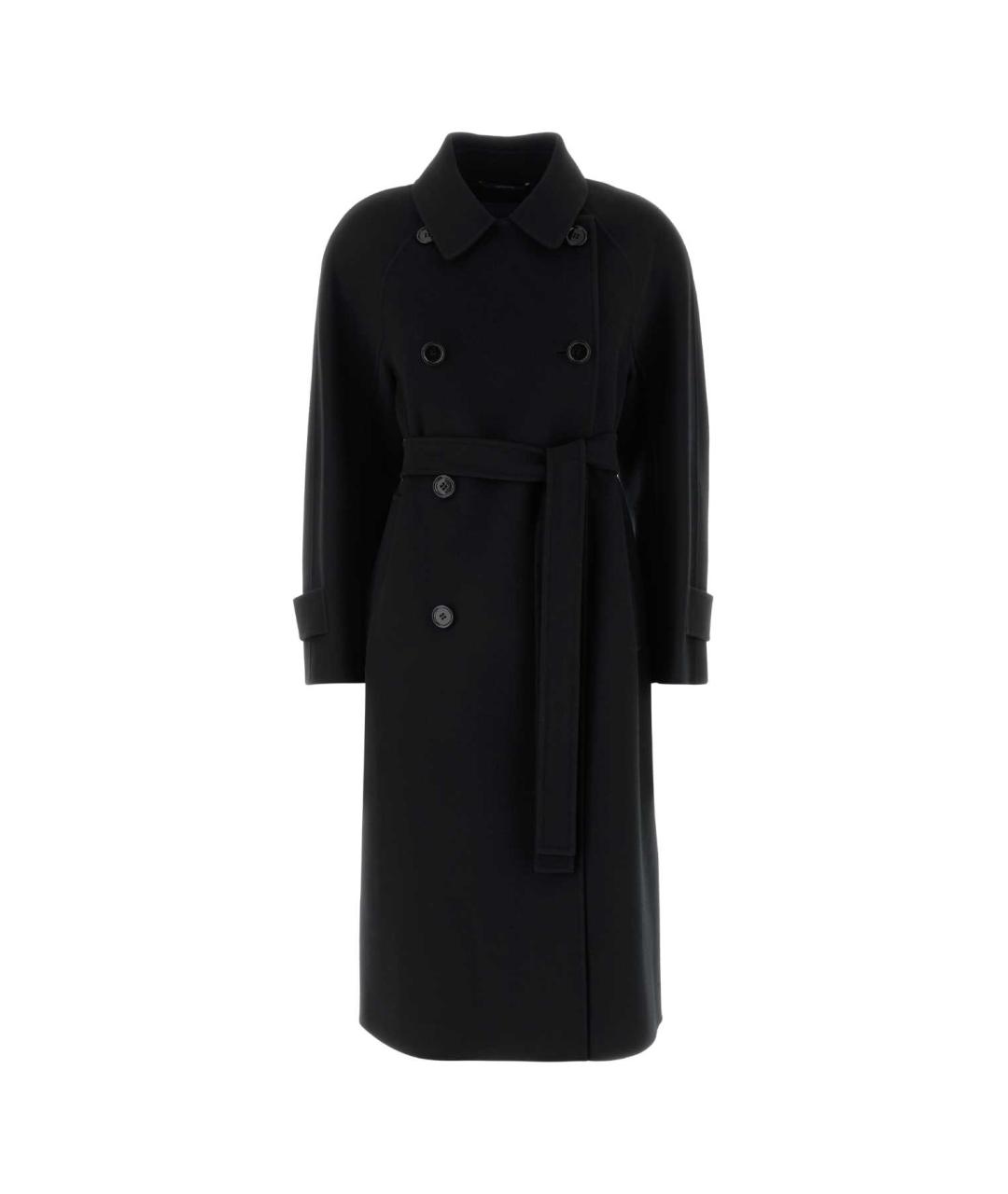 'S MAX MARA Черное шерстяное пальто, фото 1