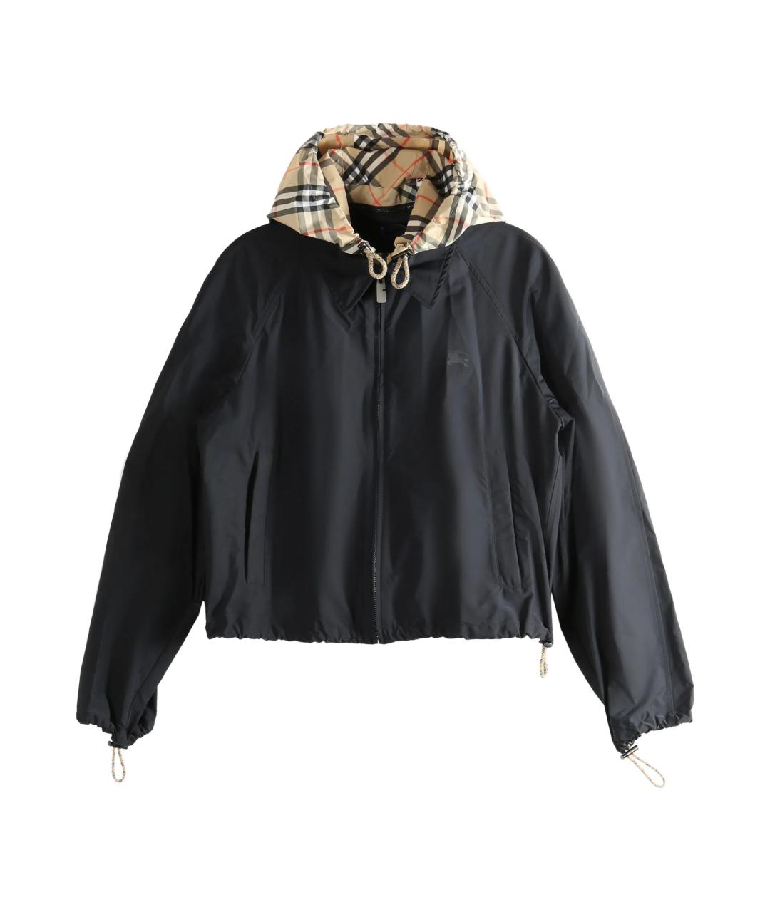 BURBERRY Черная полиамидовая куртка, фото 1