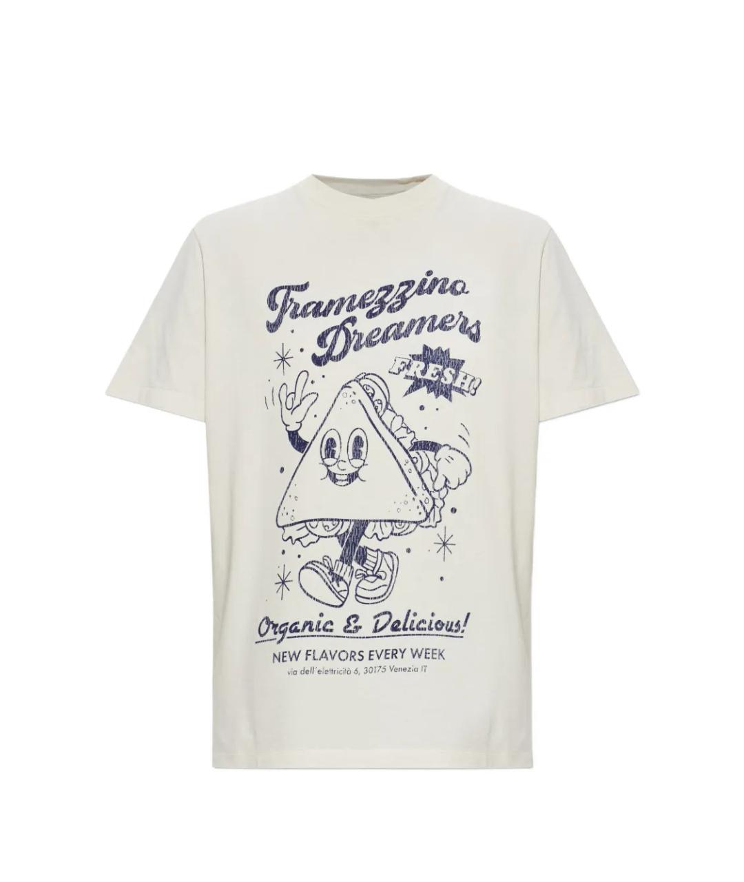 GOLDEN GOOSE Белая хлопковая футболка, фото 1