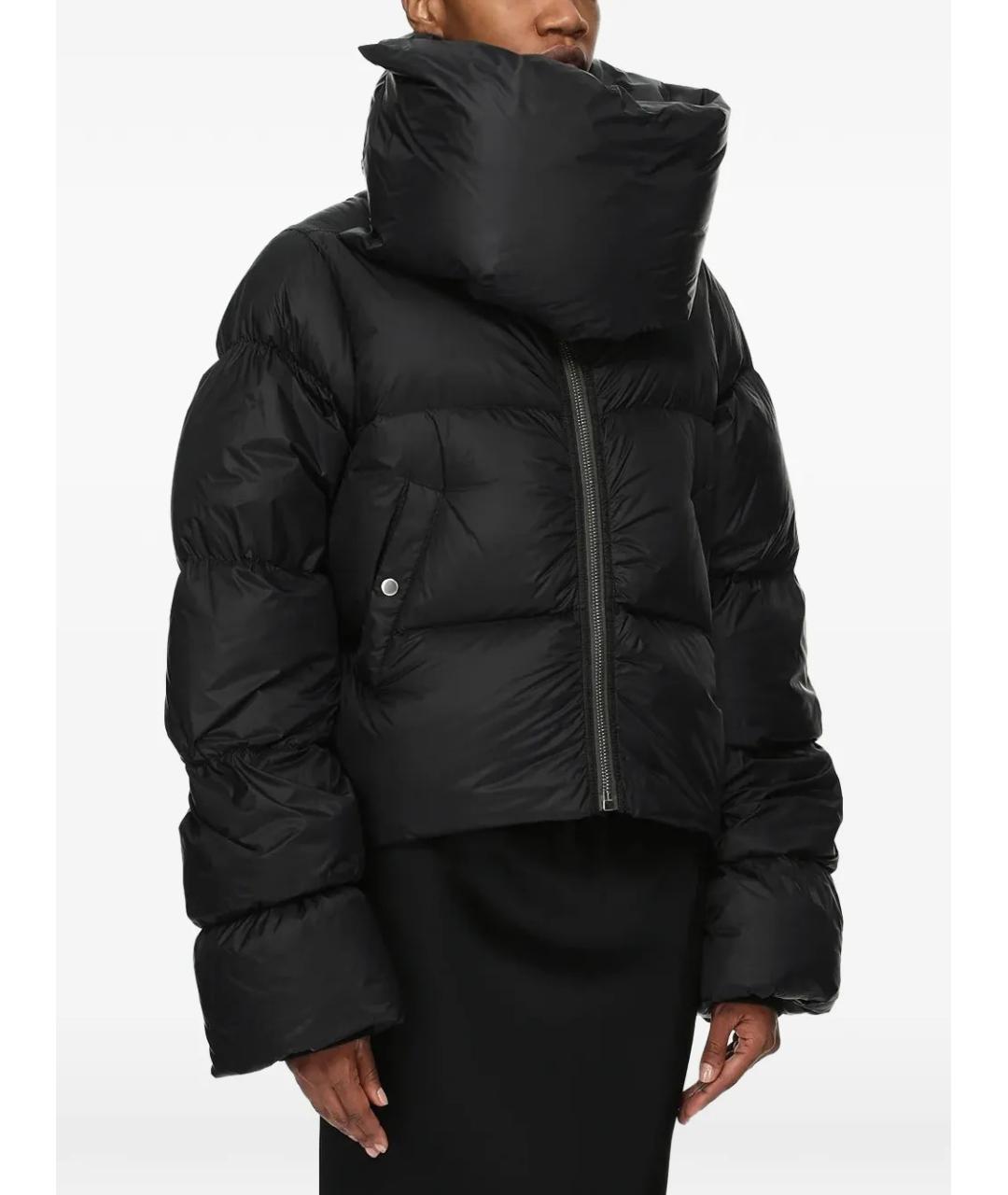 RICK OWENS Черный полиамидовый пуховик, фото 2
