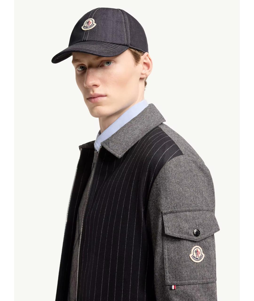 MONCLER Синяя хлопковая кепка/бейсболка, фото 2