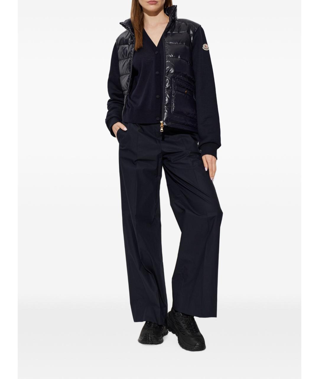 MONCLER Синий хлопковый кардиган, фото 5