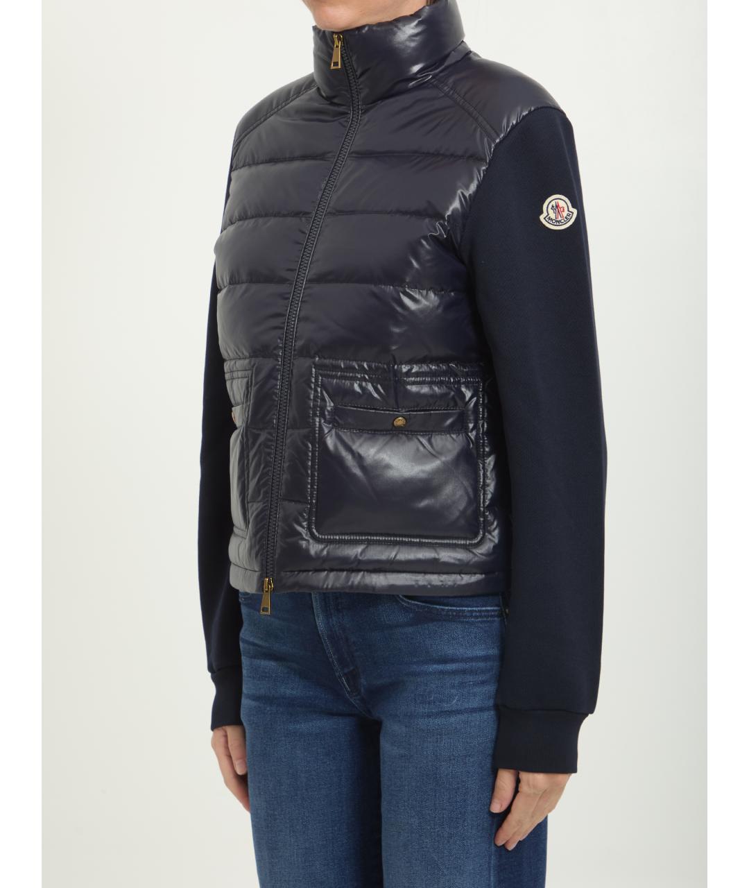 MONCLER Синий хлопковый кардиган, фото 2