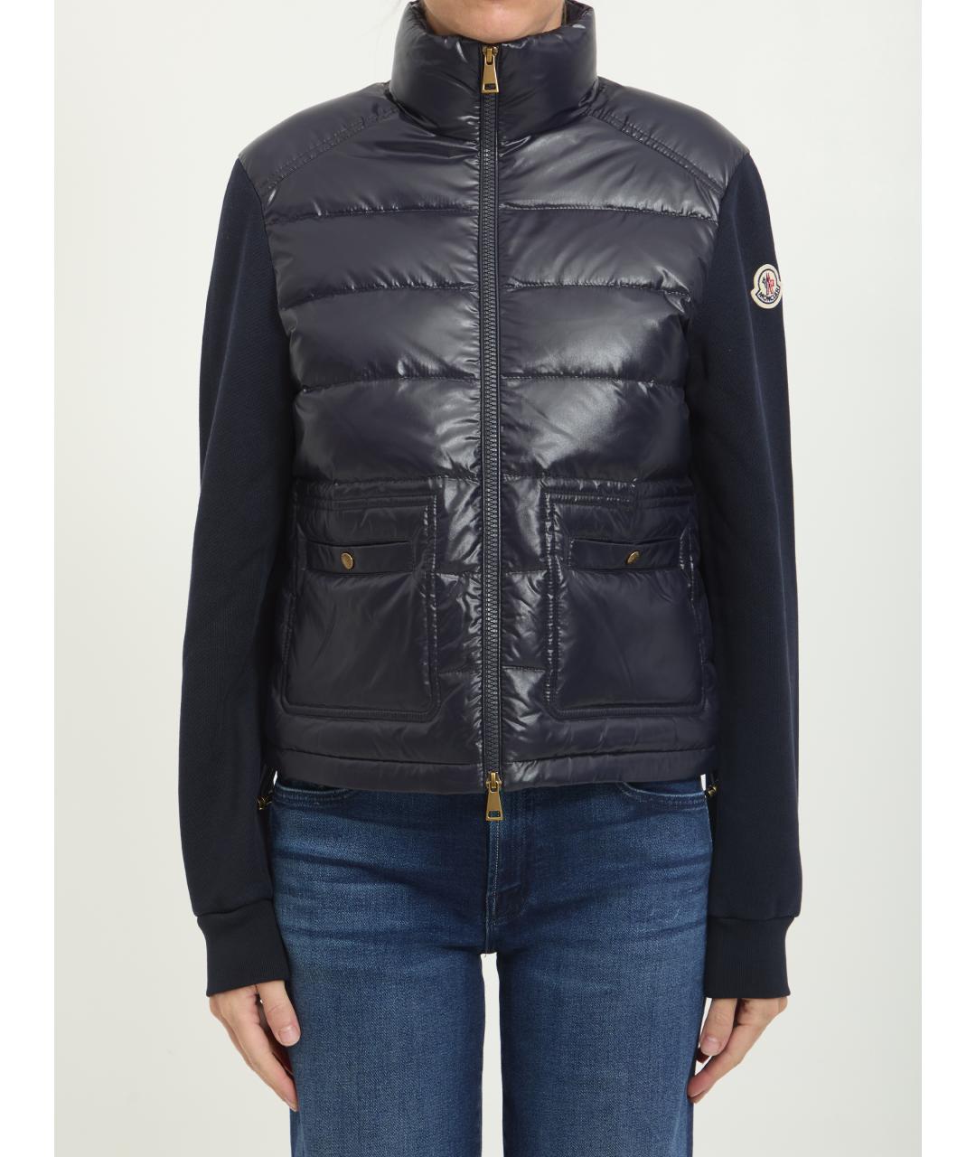 MONCLER Синий хлопковый кардиган, фото 6