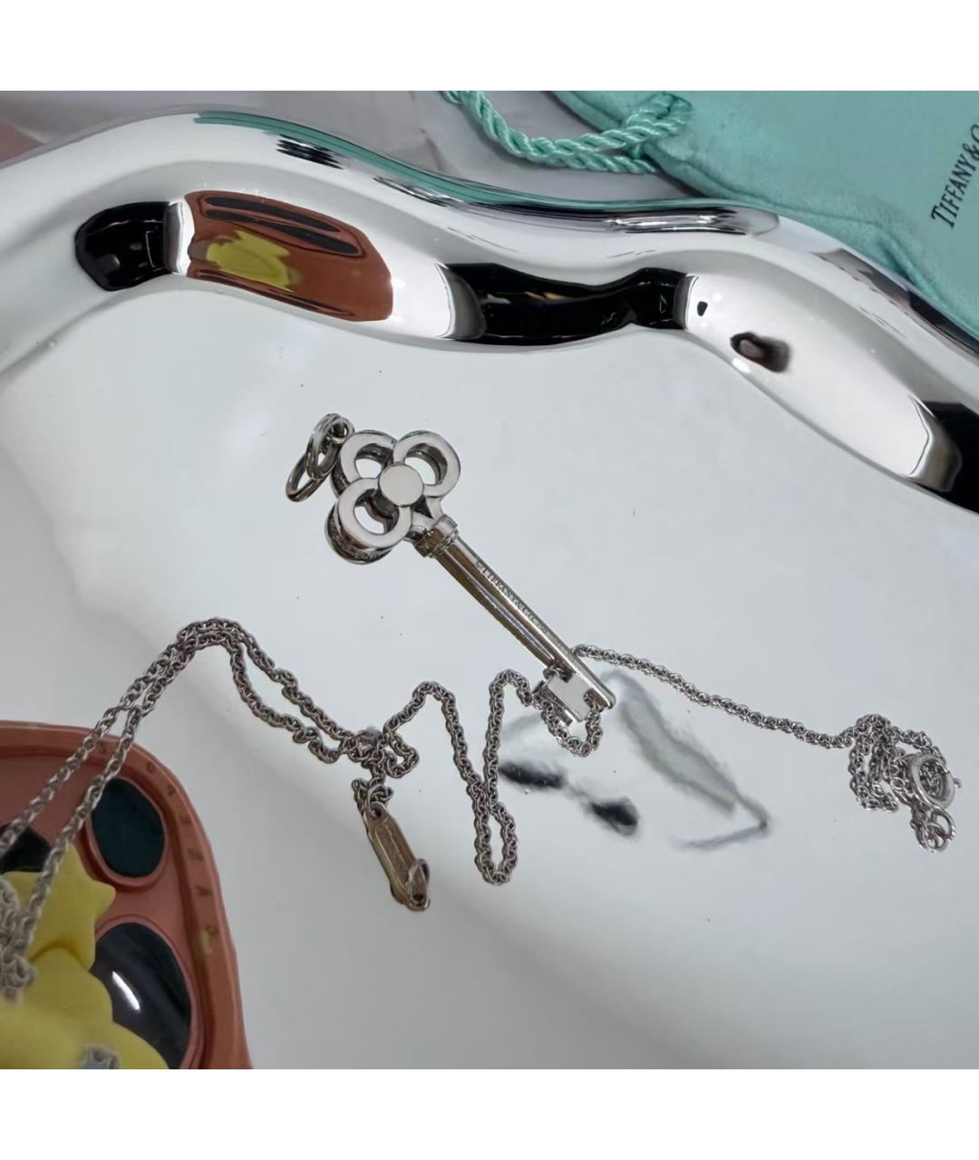 TIFFANY&CO Серебряное колье из белого золота, фото 3