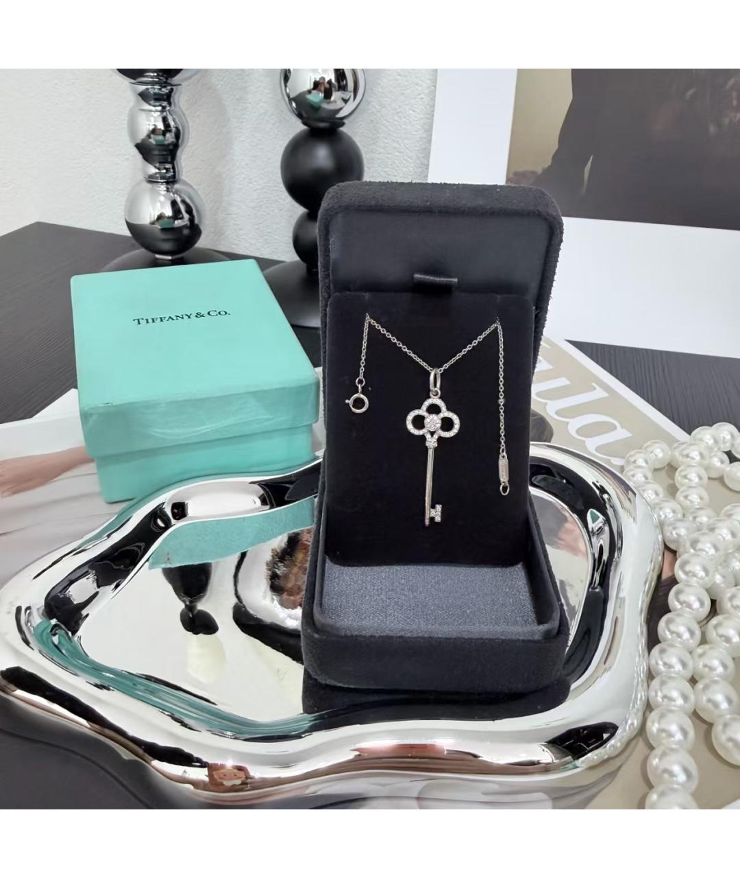 TIFFANY&CO Серебряное колье из белого золота, фото 2