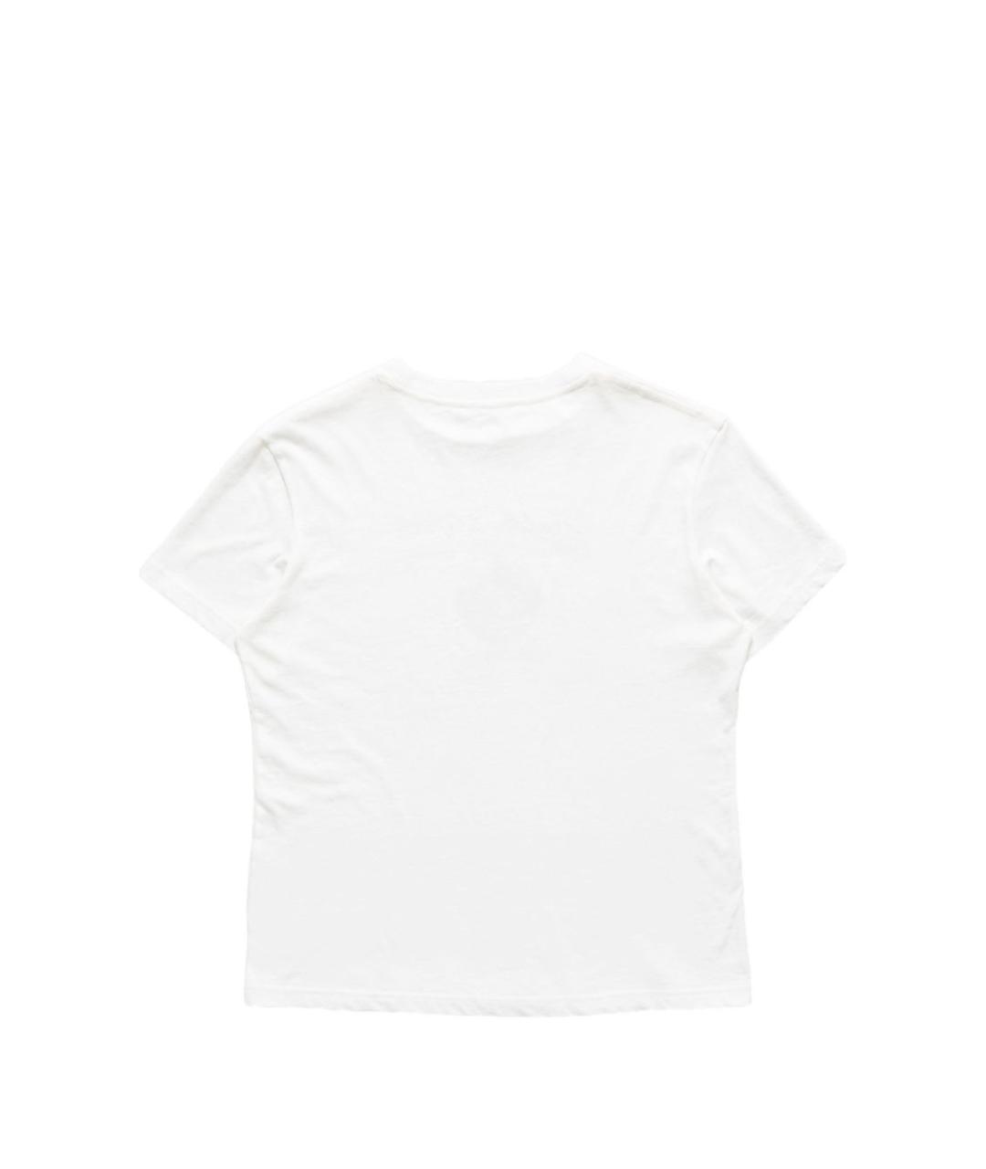 ACNE STUDIOS Белая хлопковая футболка, фото 2