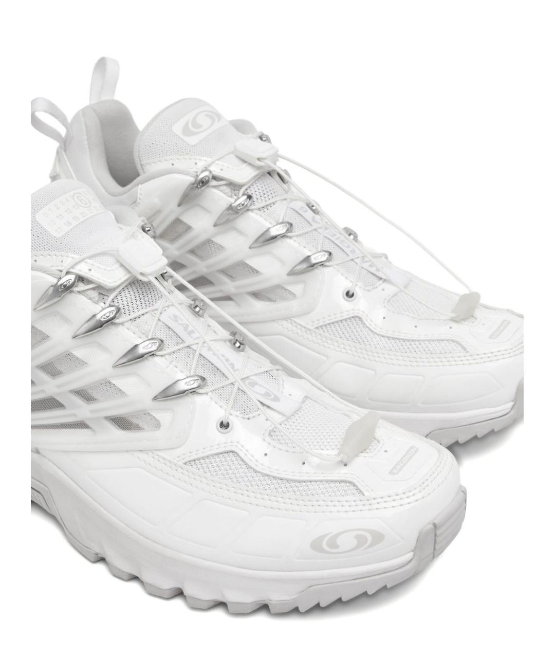 MM6 MAISON MARGIELA Белые кожаные кроссовки, фото 4