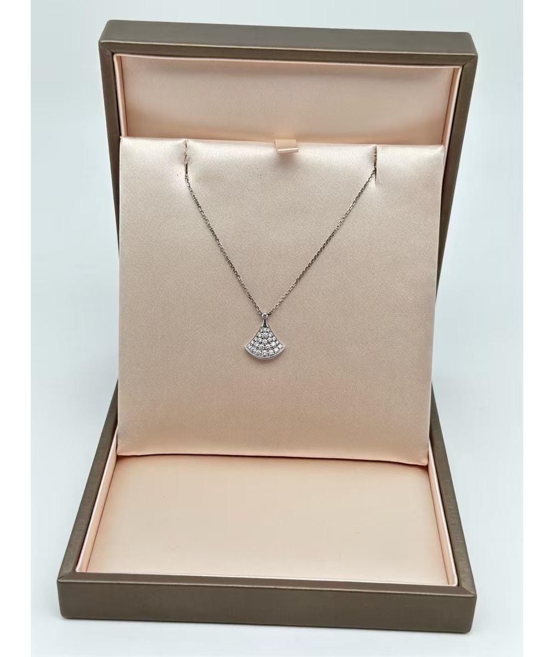 BVLGARI Серебряное колье из белого золота, фото 2