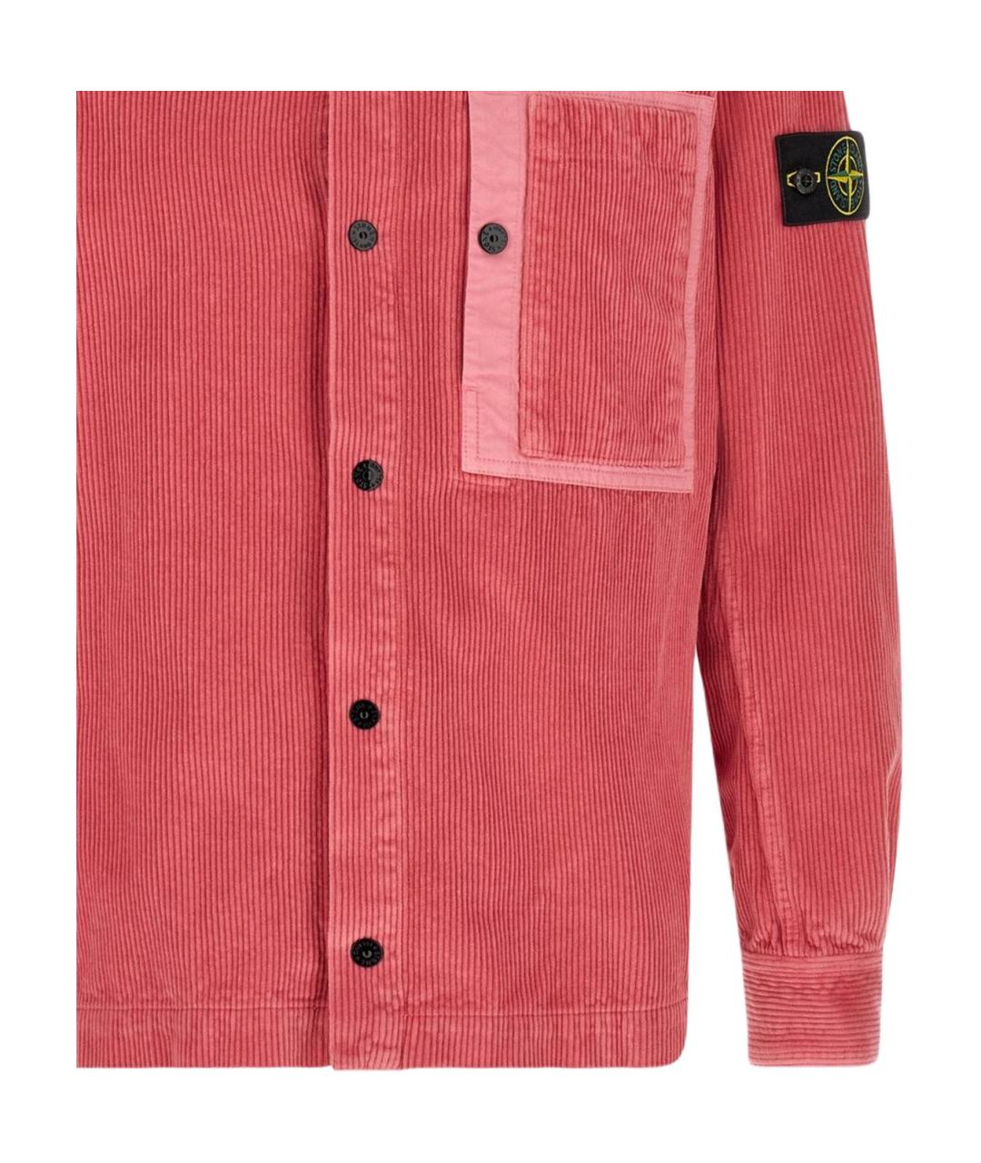 STONE ISLAND Розовая рубашка, фото 5