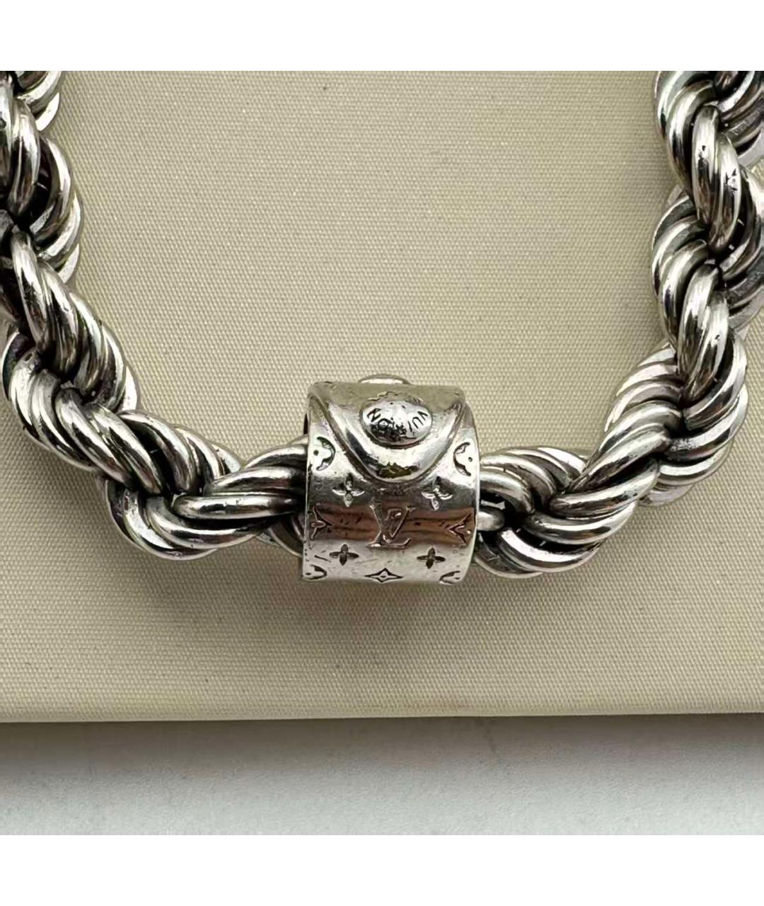 LOUIS VUITTON Серебряное металлическое колье, фото 4